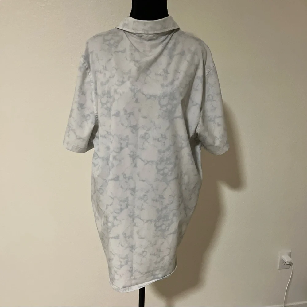 Avalanche Gray‎ Marbled Casual Hiking Outdoor Button Down Shirt Size Large